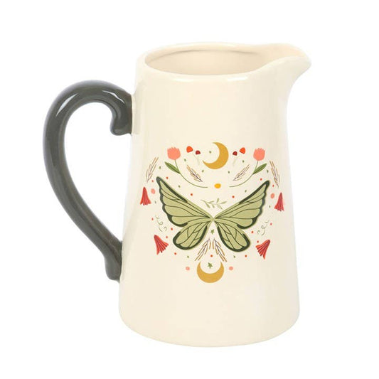 Fairy Wing Ceramic Flower Jug Vase | Woodland Floral Decorative Vase - Ivy and Sol