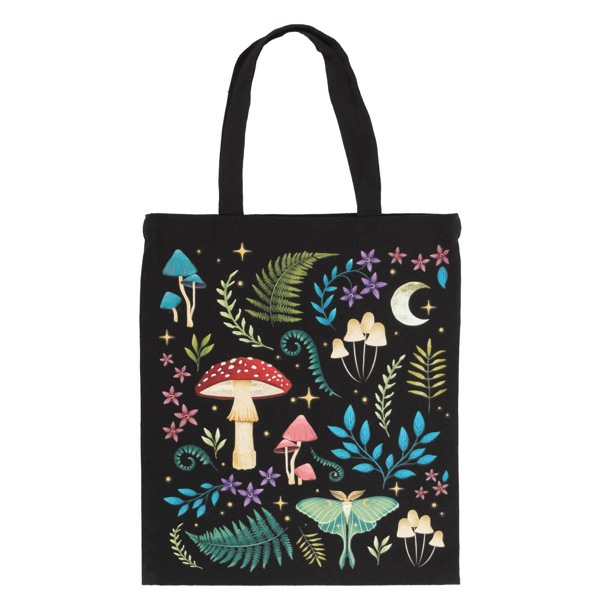 Dark Forest Print Tote Bag | Mystical Woodland Shopping & Everyday Bag - Ivy and Sol