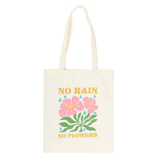 No Rain, No Flowers Tote Bag - Ivy and Sol