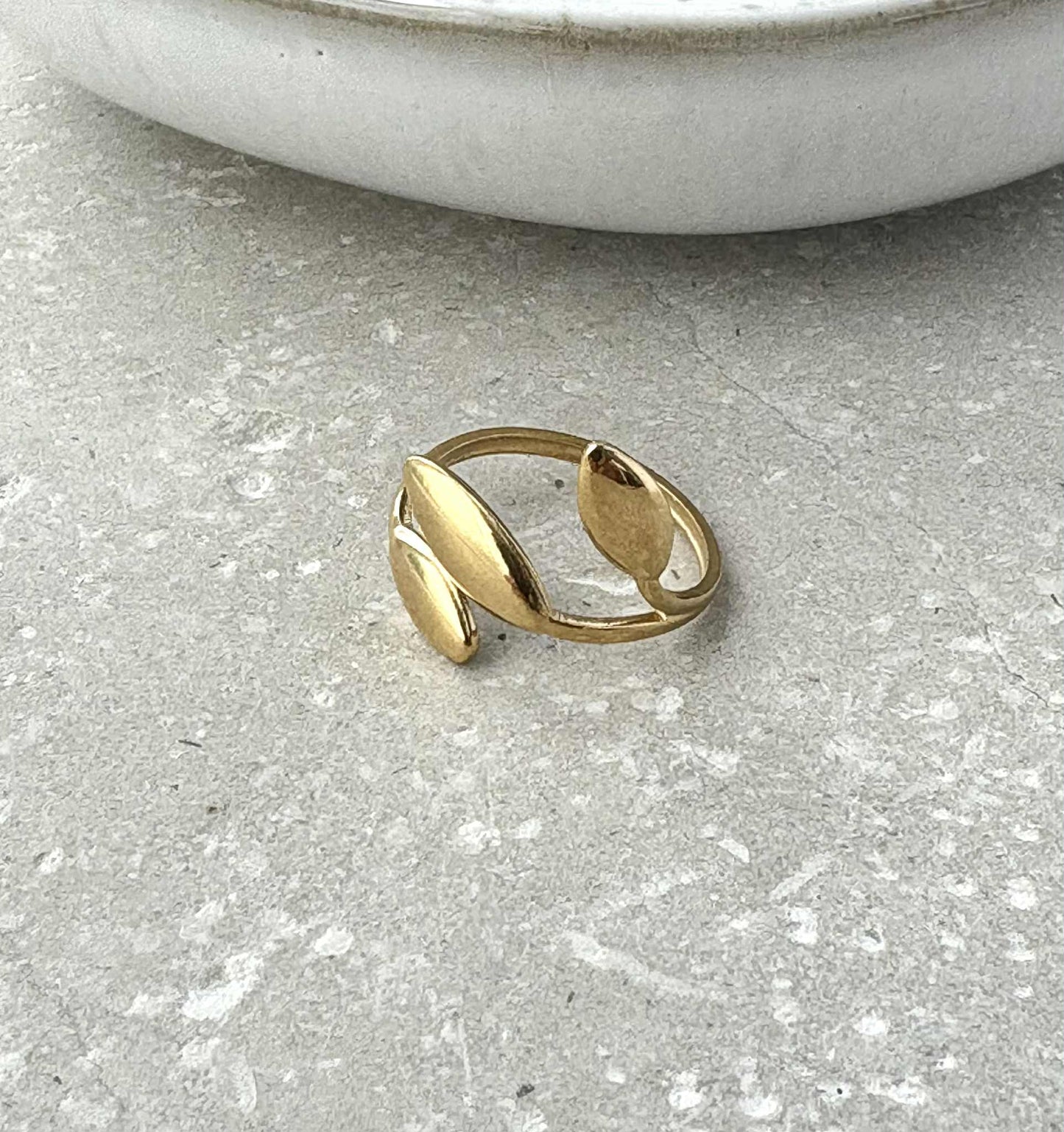 Tarnish Resistant Branch Open Ring | Waterproof Gold Plated Ring - Ivy and Sol