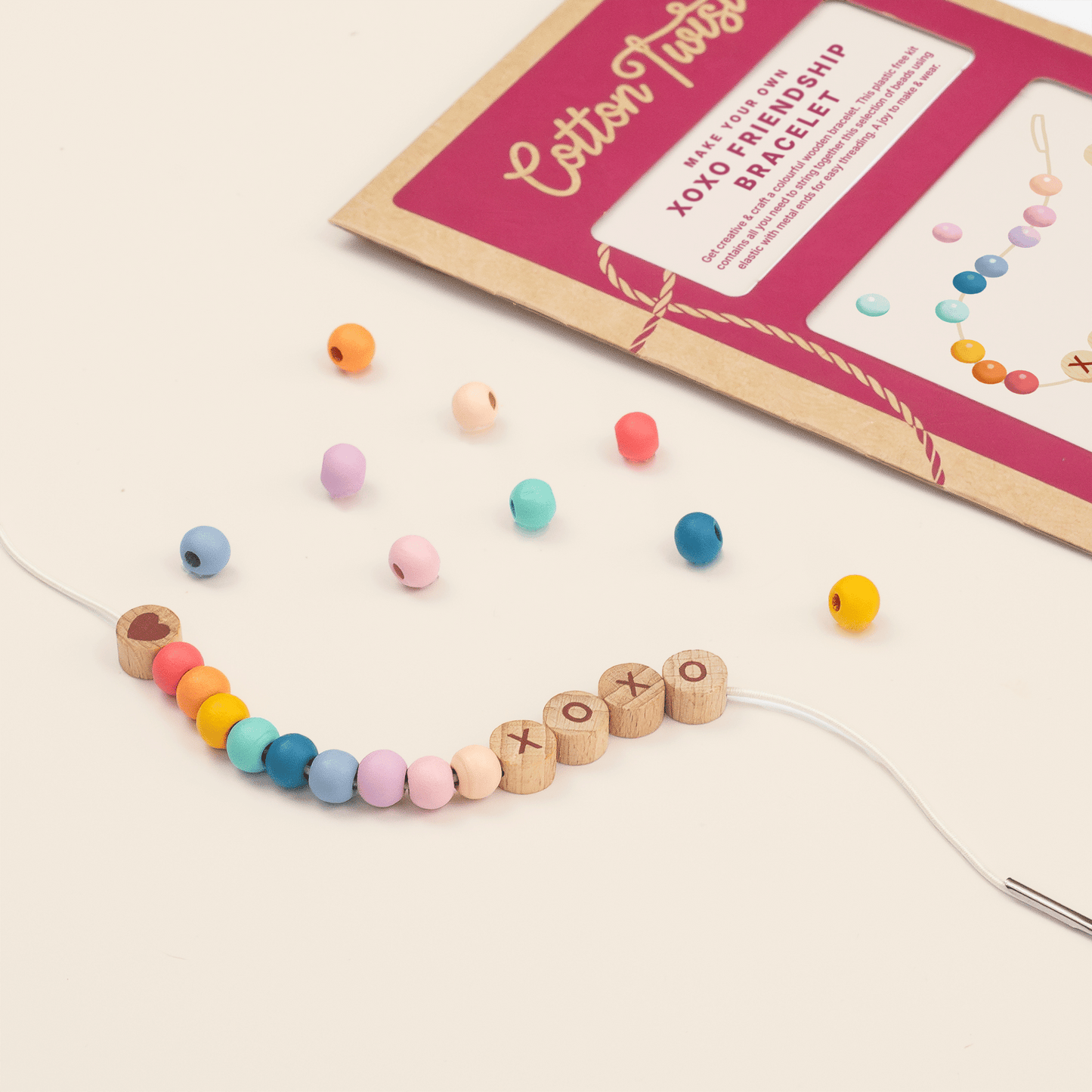 XOXO Friendship Bracelet Kit | Eco-Friendly Bracelet Making Kit - Ivy and Sol