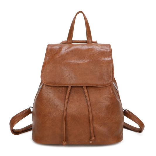 Brown Classic Drawstring Backpack - Ivy and Sol