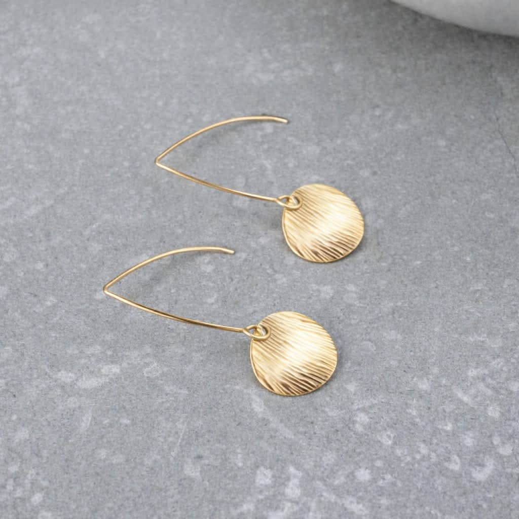 Tarnish Resistant Petal Drop Earrings | Waterproof Gold Plated Earrings