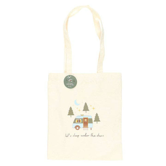 Let's Sleep Under the Stars Tote Bag | Camping & Caravan Shopper Bag - Ivy and Sol