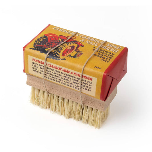 Country Pursuits Farmer’s Carbolic Soap & Nail Brush Set