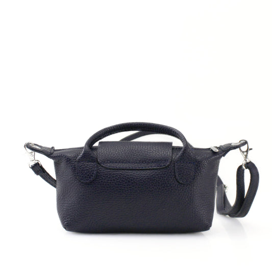 Italian Leather Mini Bag – Black