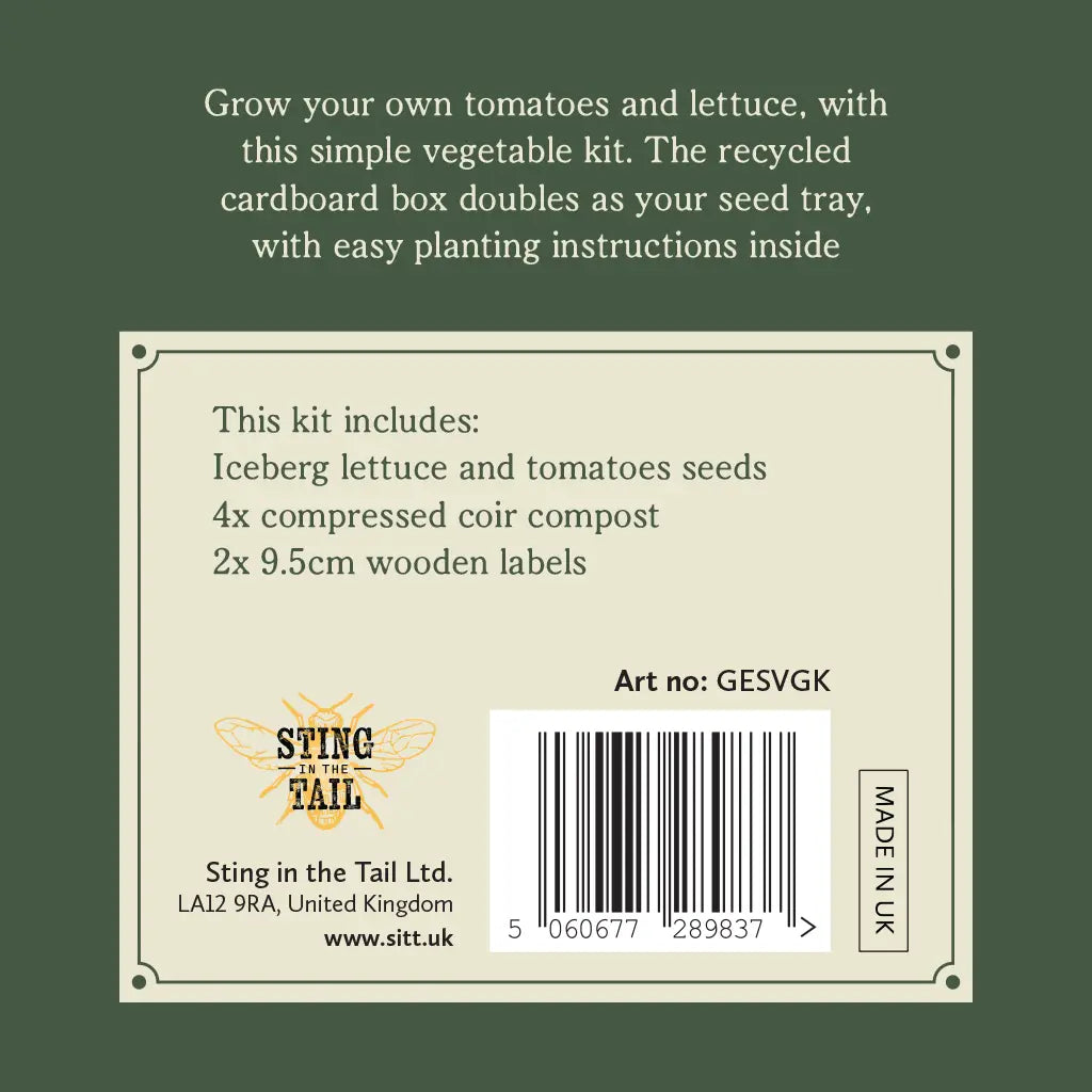 Gardener's Essentials – Vegetable Garden Seed Kit