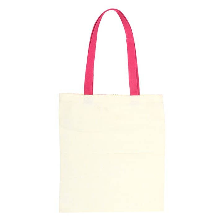 Daisy & Duck Print Tote Bag | Floral Reusable Shopping & Everyday Bag
