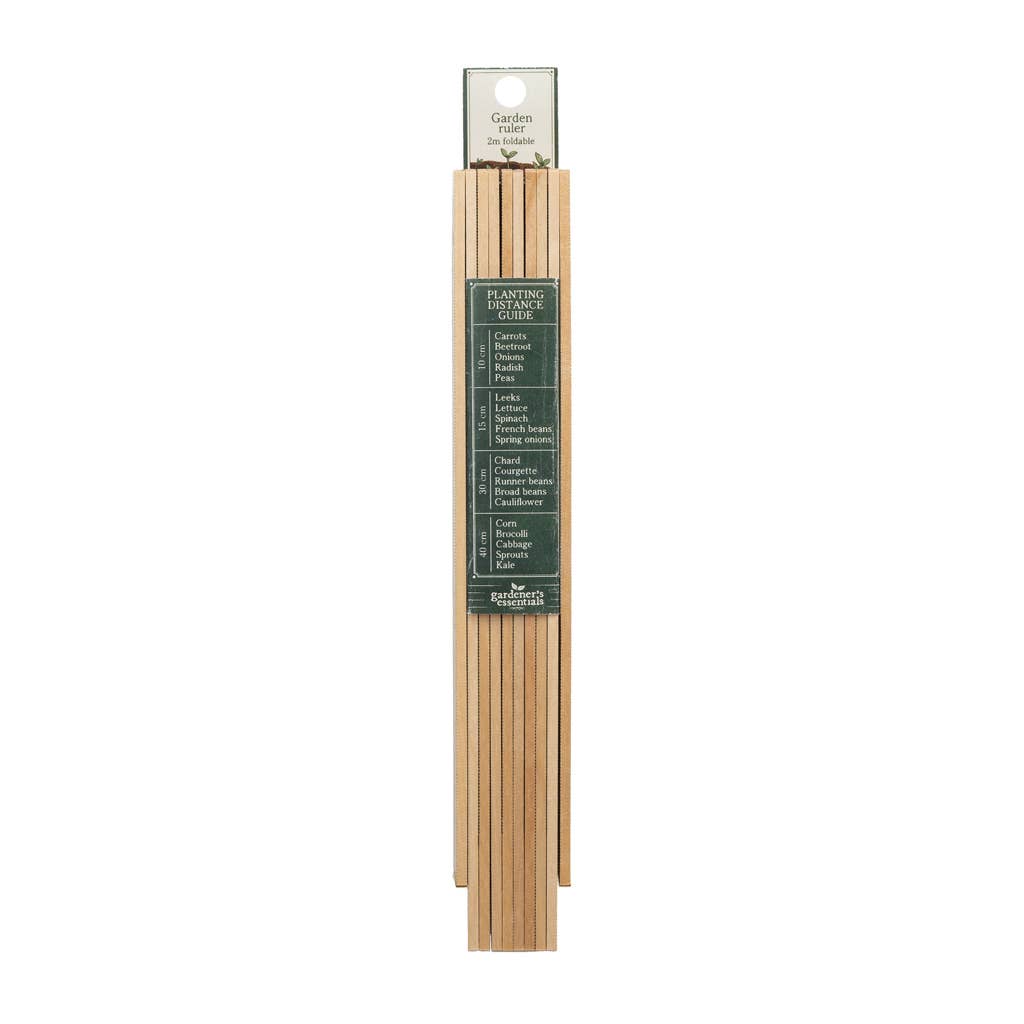 Gardener’s Essentials Wooden Folding Ruler – 2m Planting Guide