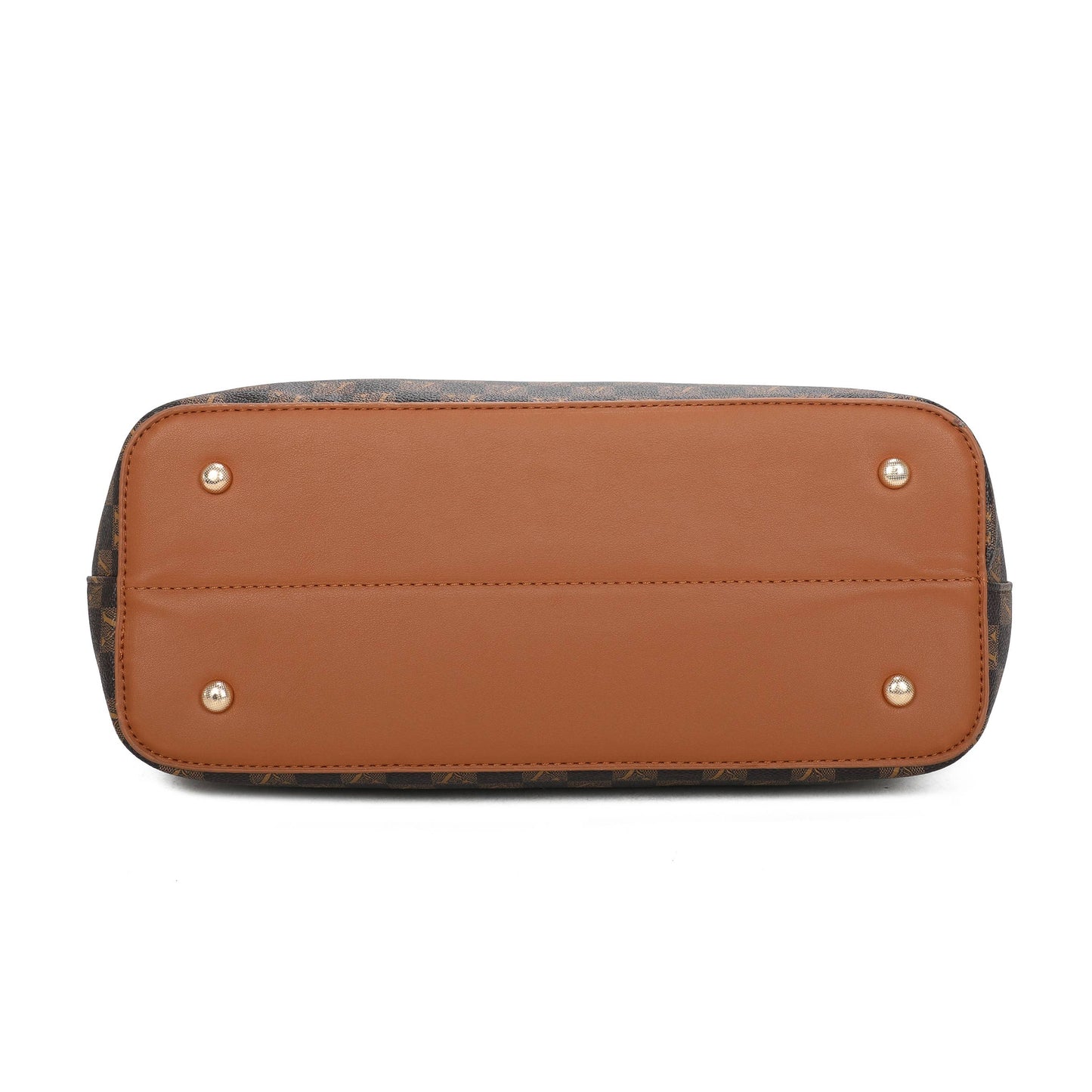 Large Brown Shoulder Bag | Everyday Tote Bag with Zip Closure