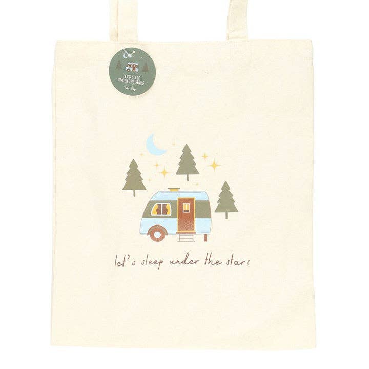 Let's Sleep Under the Stars Tote Bag | Camping & Caravan Shopper Bag