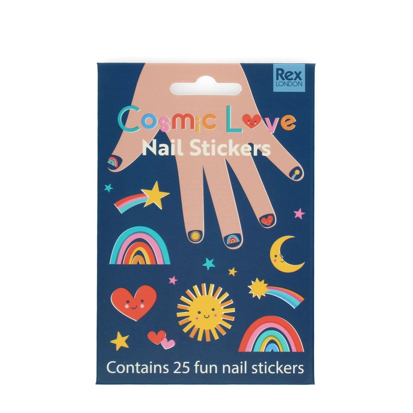 Cosmic Love Children's Nail Stickers | Rainbow, Star & Heart Nail Art