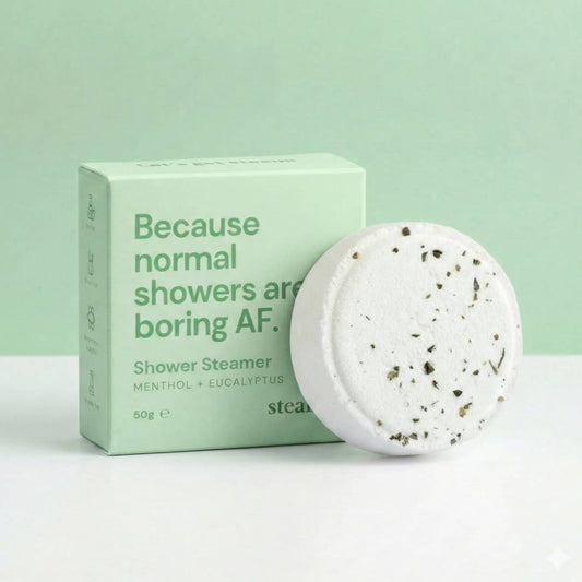 Boring Shower Shower Steamer | Peppermint & Eucalyptus Self-Care Gift UK