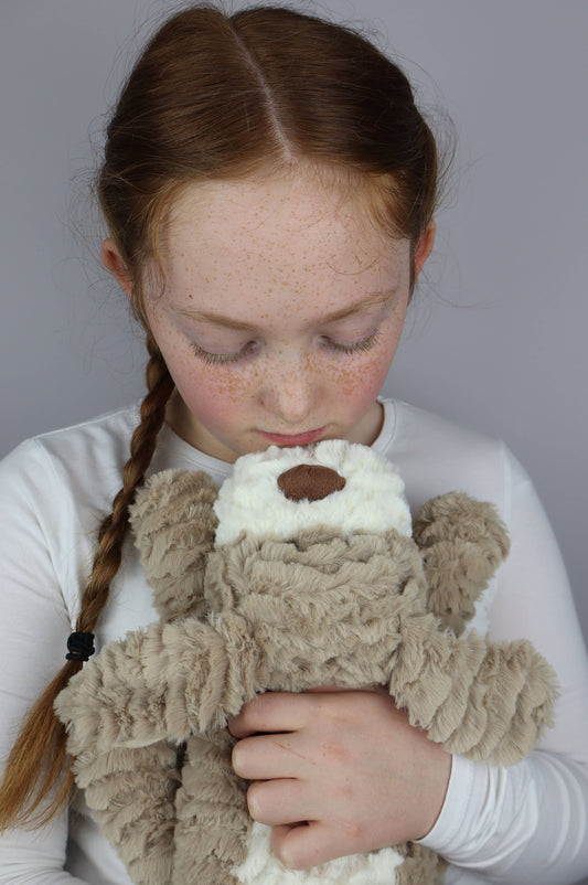Beddy Buddies Beige Dog – Microwaveable Soft Toy
