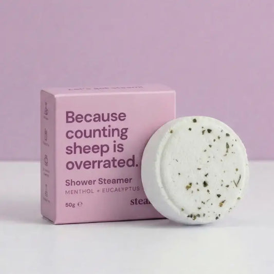 Counting Sheep Shower Steamer | Relaxing Eucalyptus & Menthol Shower Steamer UK