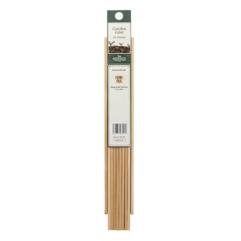 Gardener’s Essentials Wooden Folding Ruler – 2m Planting Guide