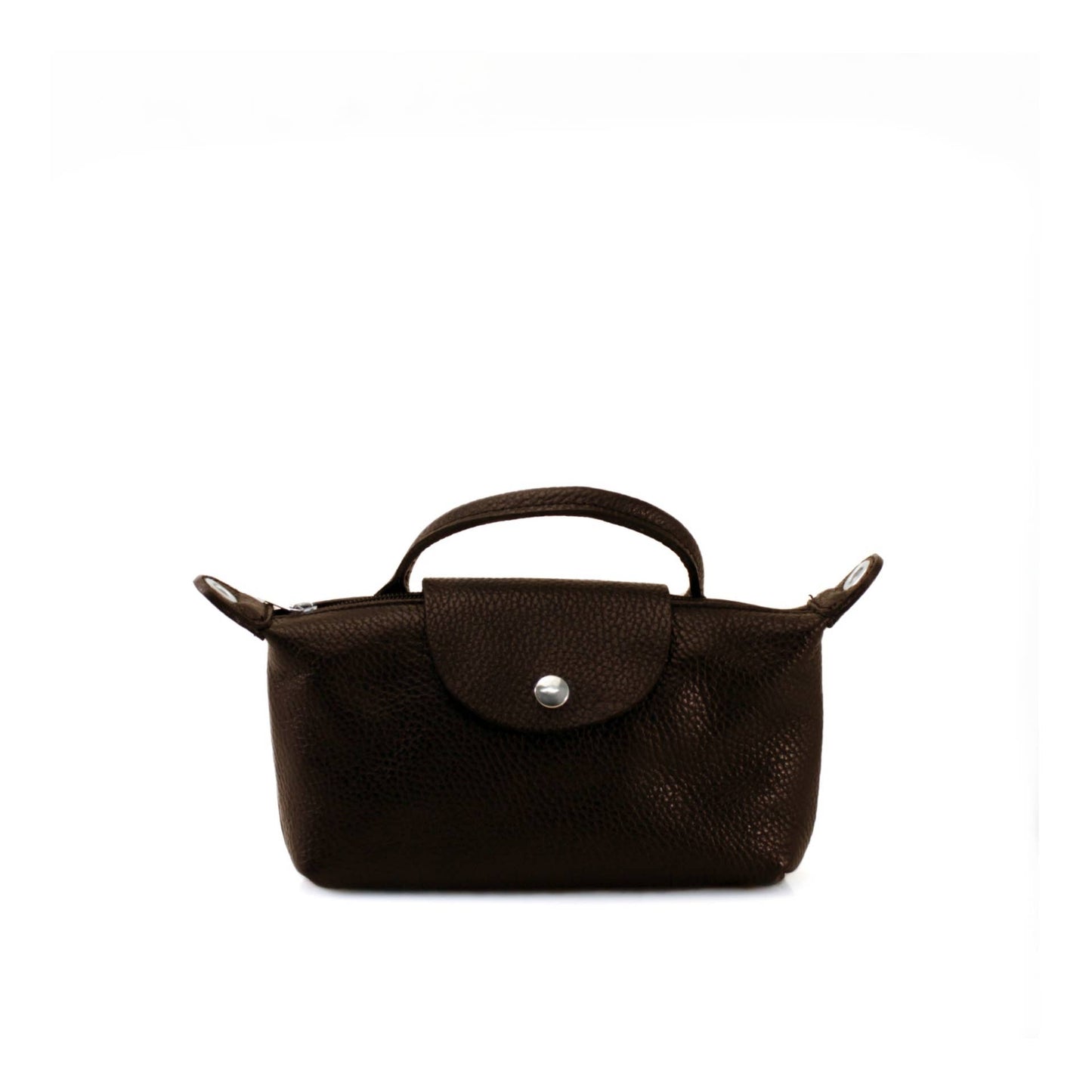 Italian Leather Mini Bag – Black