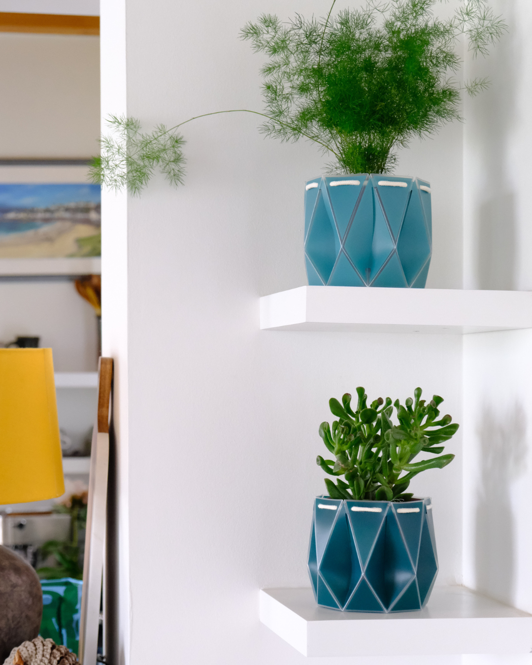 18cm Self-Watering Indoor Plant Pot | Aqua