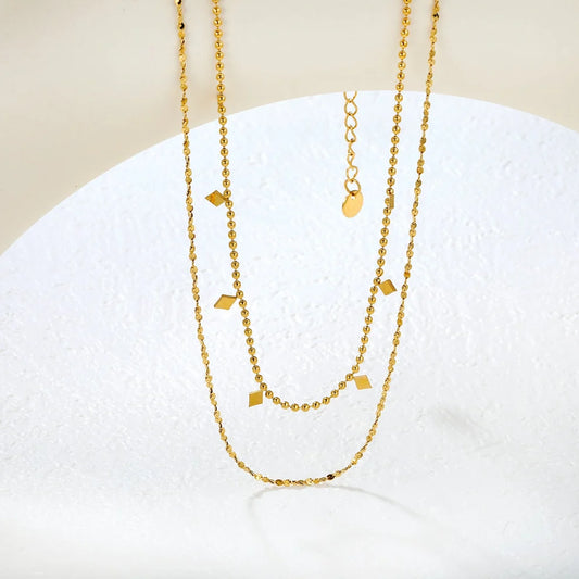 Celeste Starry Sky Layered Necklace – 18K Gold Plated