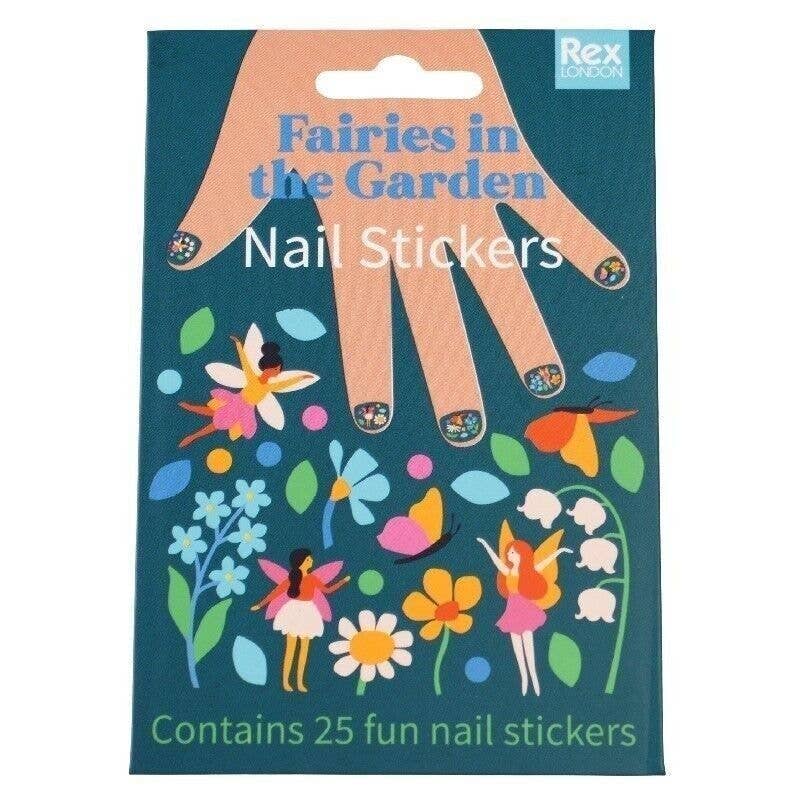 Fairies in the garden nail stickers