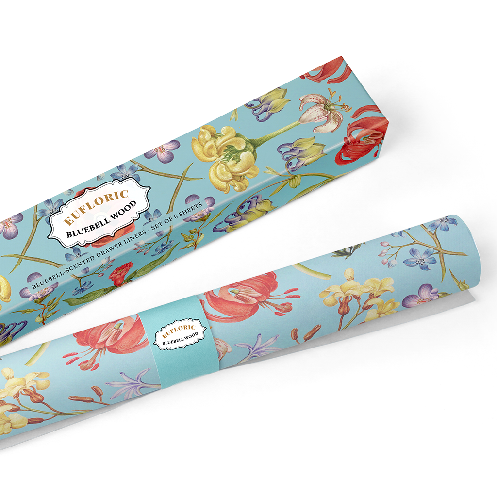 Eufloric Bluebell Wood Scented Drawer Liners