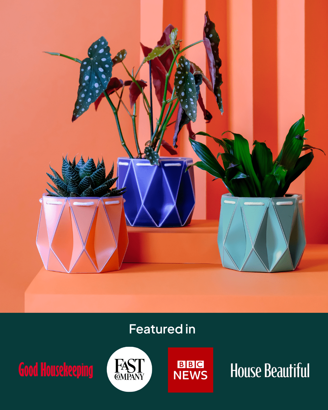 18cm Self-Watering Indoor Plant Pot | Aqua - Ivy and Sol