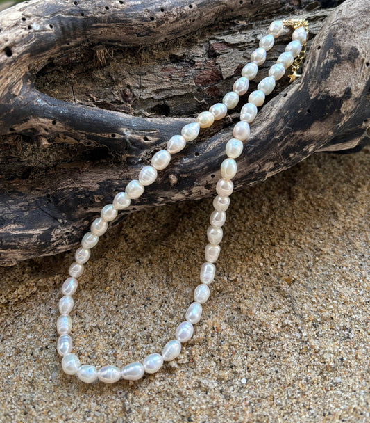 18ct Gold Plated Fresh Water Pearl Necklace