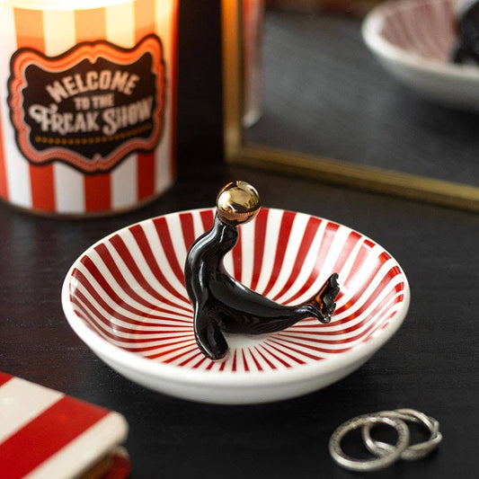 Circus Seal Trinket Dish | Gothic Jewellery & Keepsake Dish