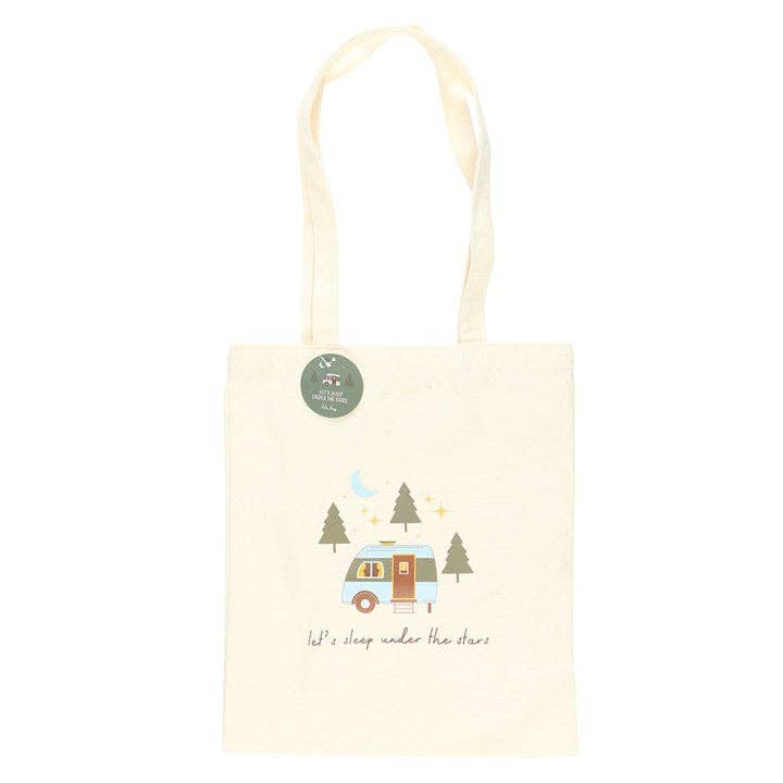 Let's Sleep Under the Stars Tote Bag | Camping & Caravan Shopper Bag