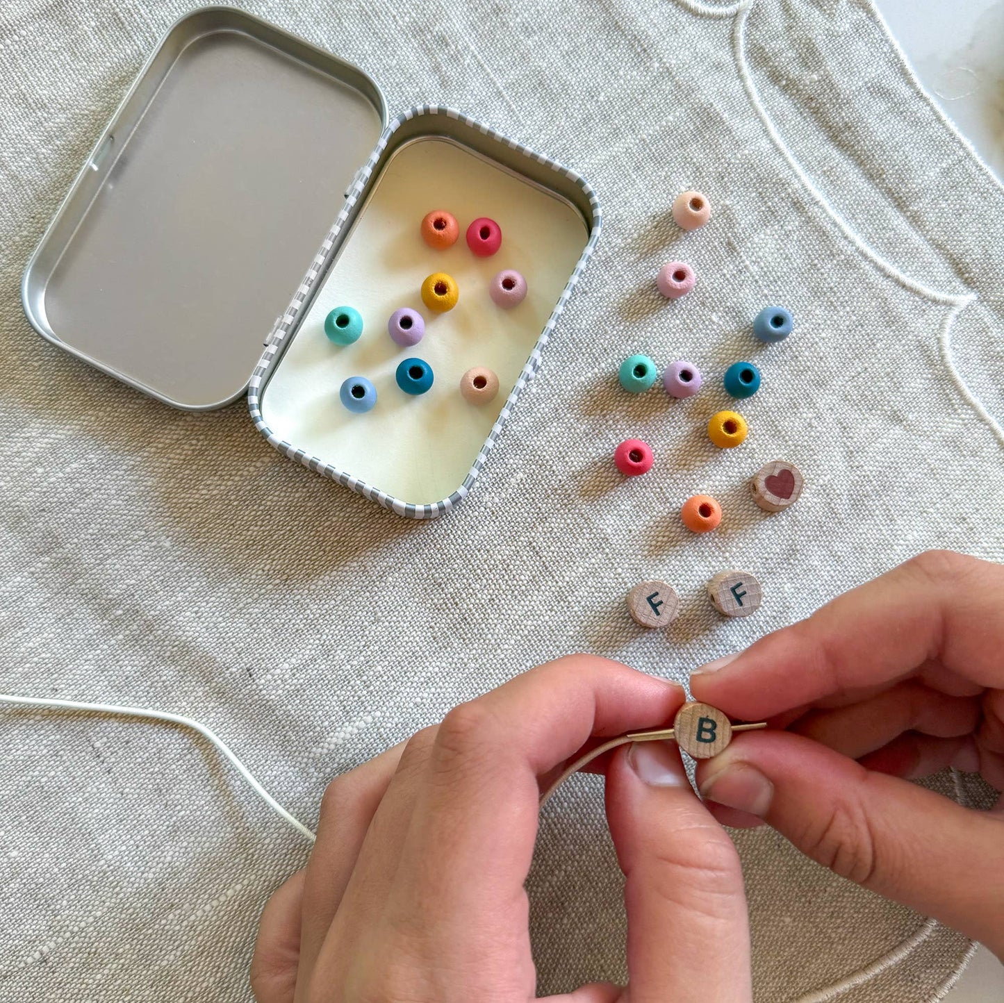 Beaded BFF Friendship Bracelet Gift Kit: RAINBOW BFF