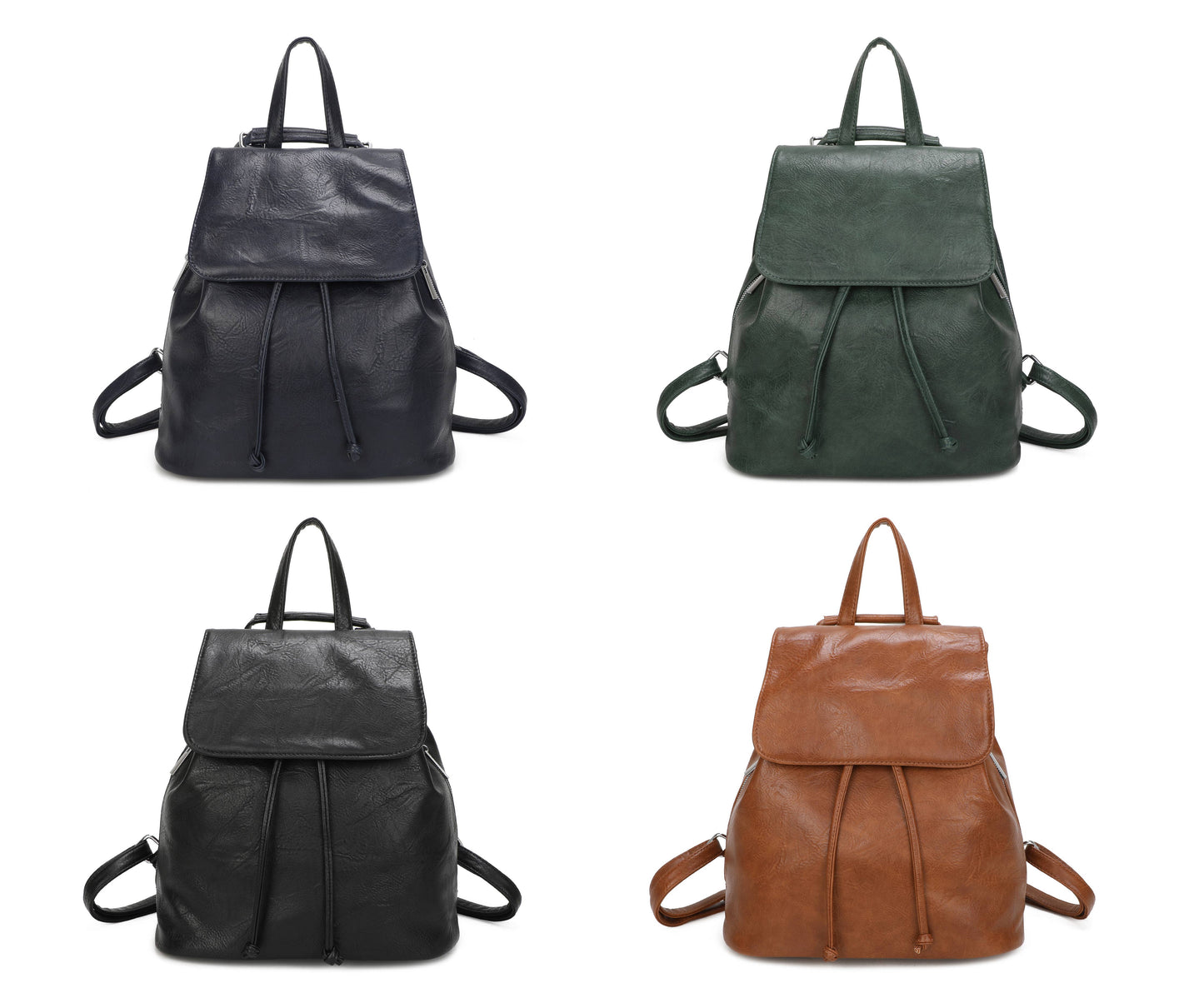 Brown Classic Drawstring Backpack