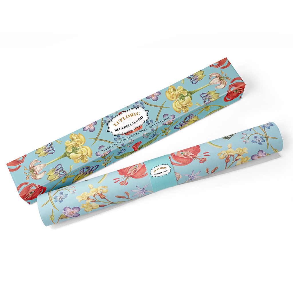 Eufloric Bluebell Wood Scented Drawer Liners