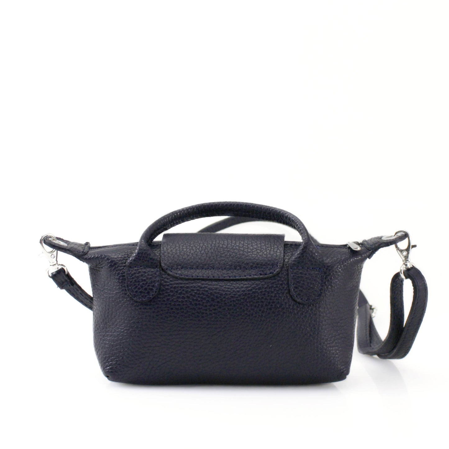 Italian Leather Mini Bag – Black