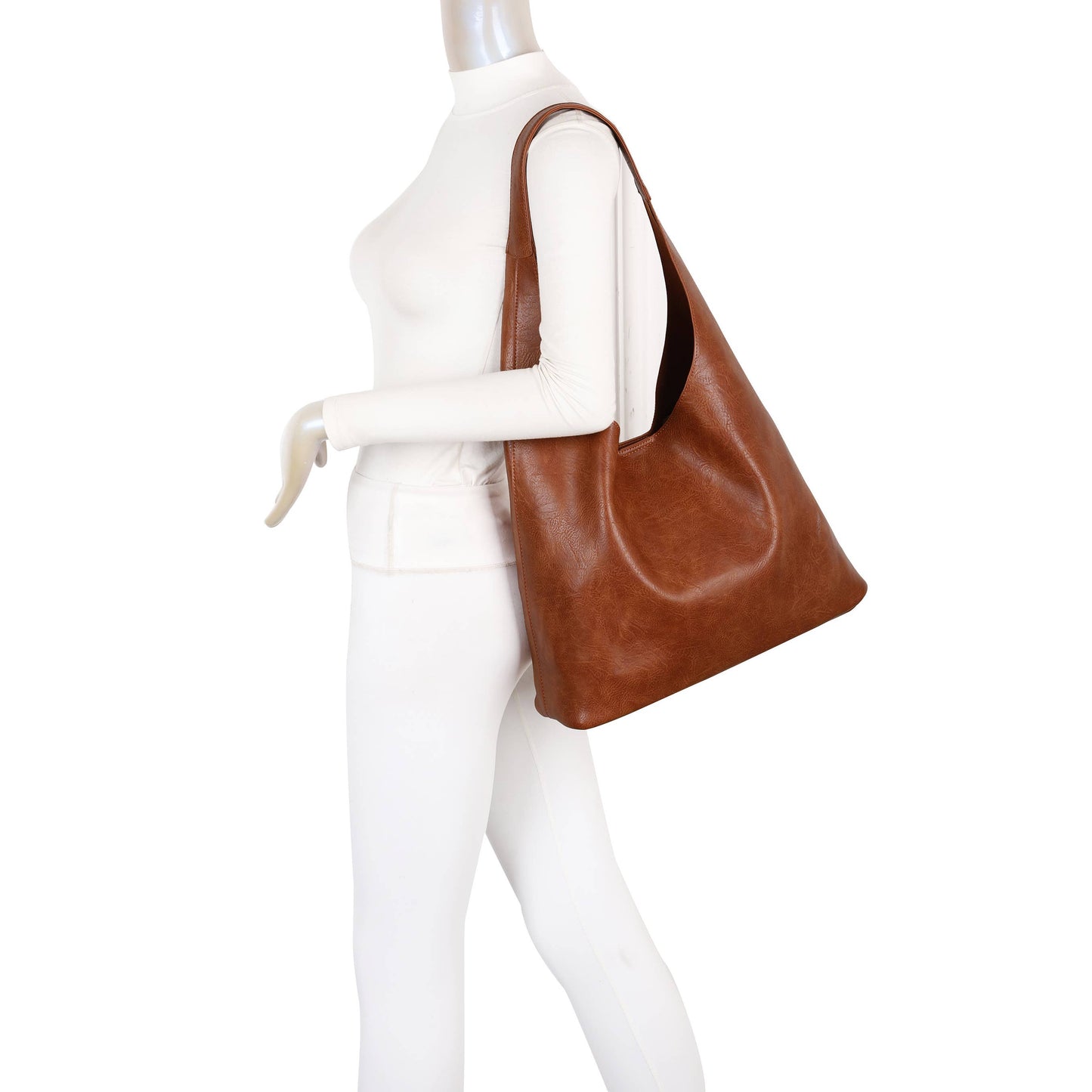 Brown Hobo Bag with Removable Inner Bag | Everyday Shoulder Bag