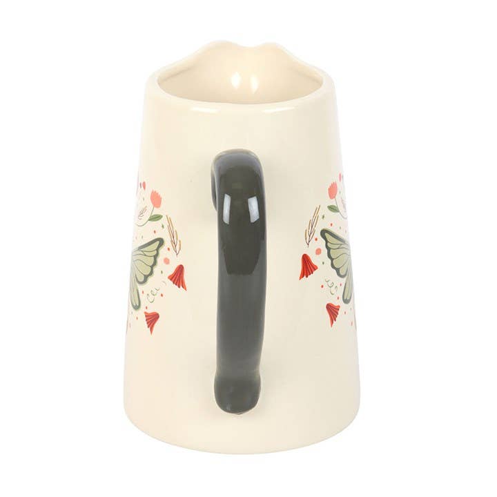 Fairy Wing Ceramic Flower Jug Vase | Woodland Floral Decorative Vase