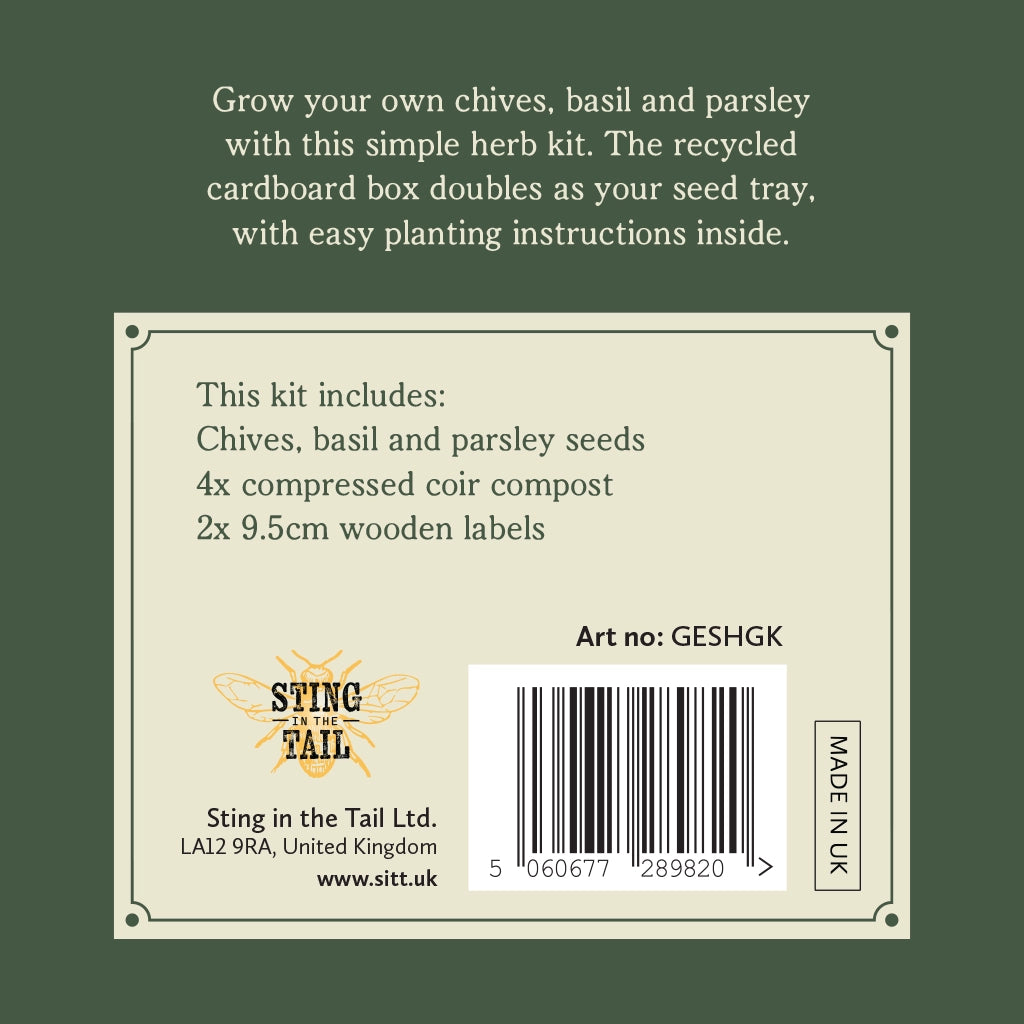 Gardener's Essentials – Herb Garden Seed Kit