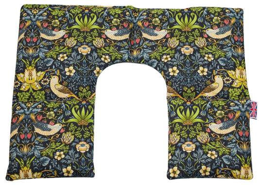 Microwaveable Neck & Shoulder Wrap – William Morris Strawberry Thief Navy