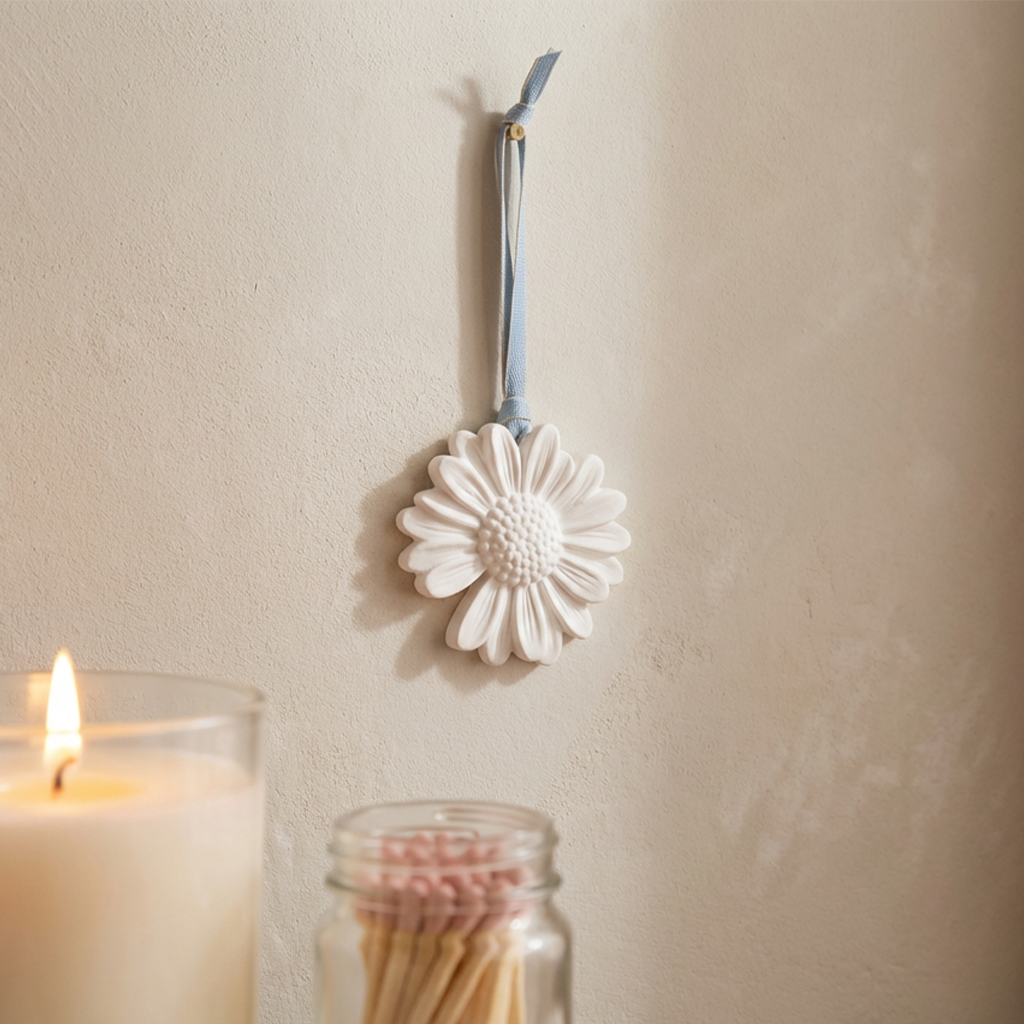 Soothing Essential Oil with Ceramic Daisy Diffuser
