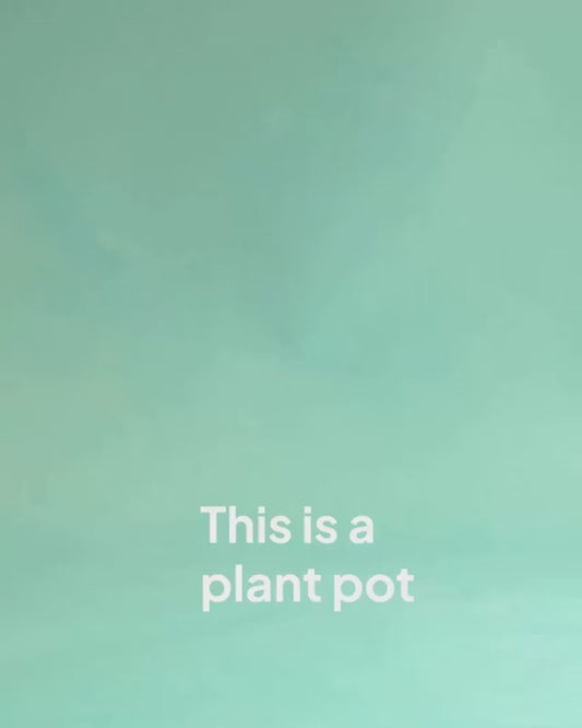 18cm Self-Watering Indoor Plant Pot | Aqua
