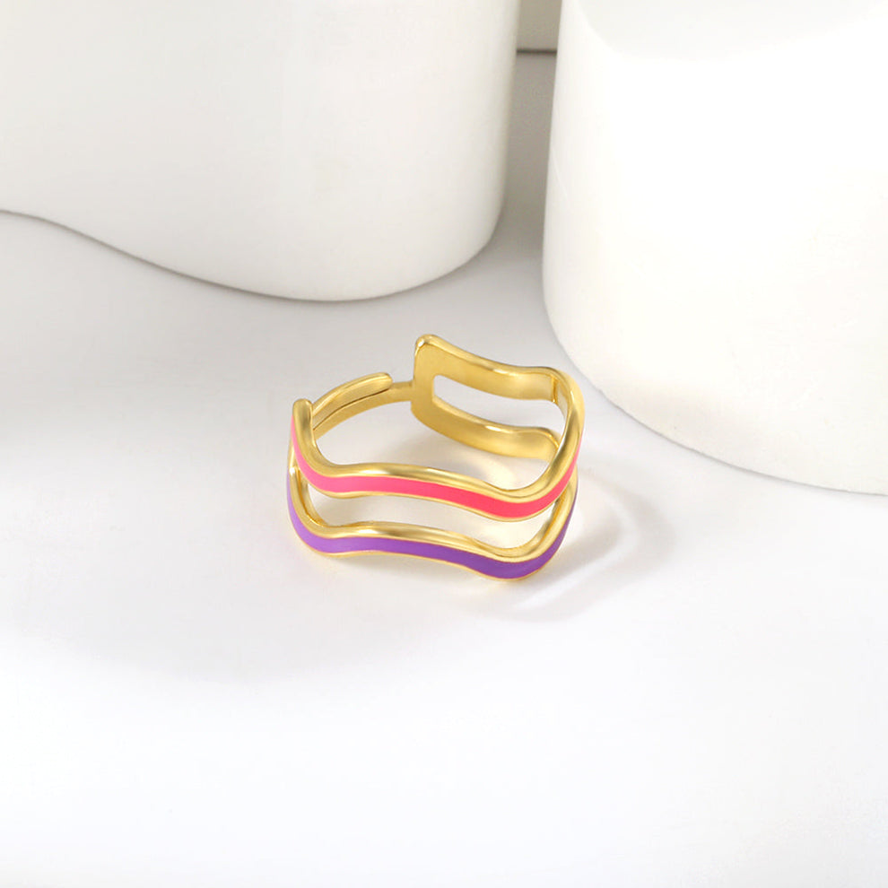 Adjustable Gold Ring – 18K Gold Plated Stainless Steel