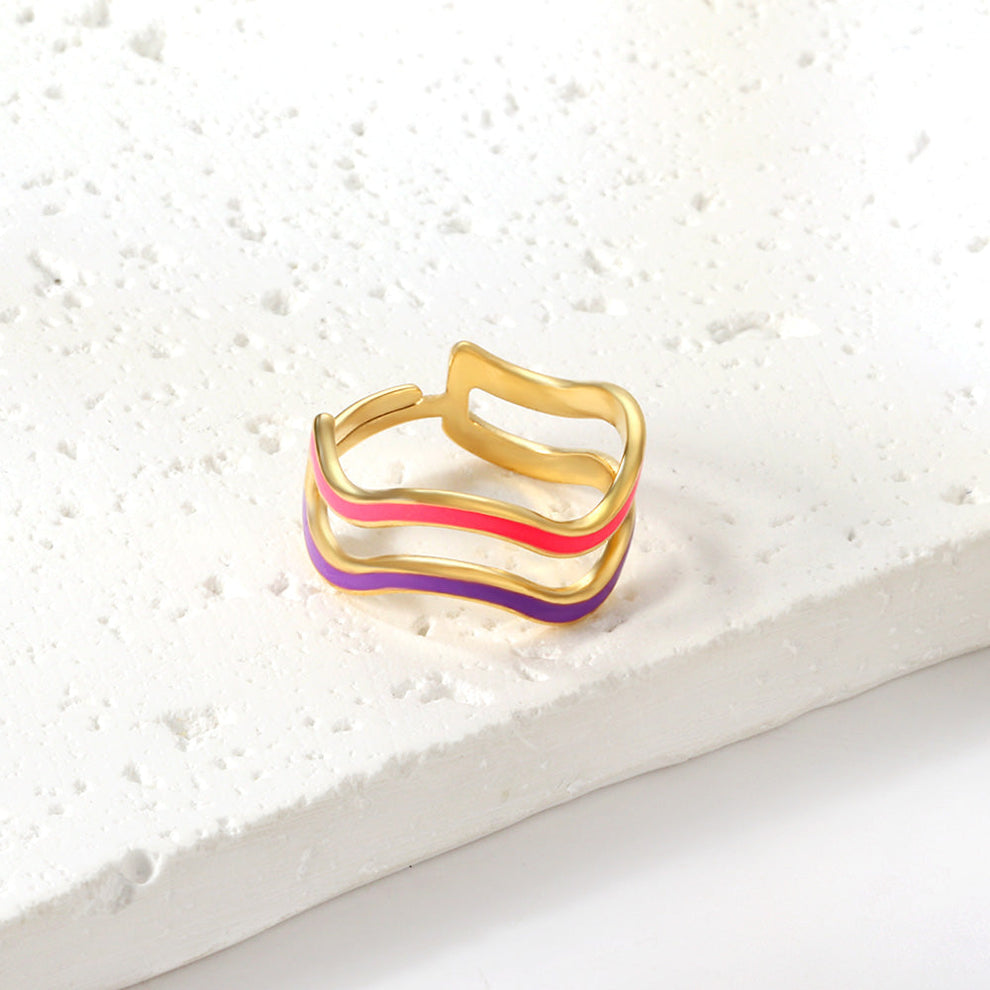 Adjustable Gold Ring – 18K Gold Plated Stainless Steel