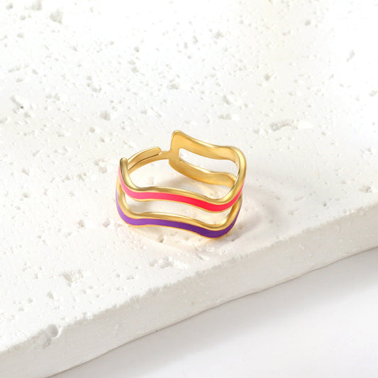 Adjustable Gold Ring – 18K Gold Plated Stainless Steel