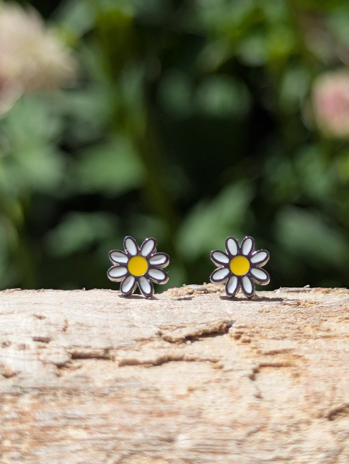 Tarnish Resistant Enamel Flower Stud Earrings | Waterproof Jewellery UK - Ivy and Sol