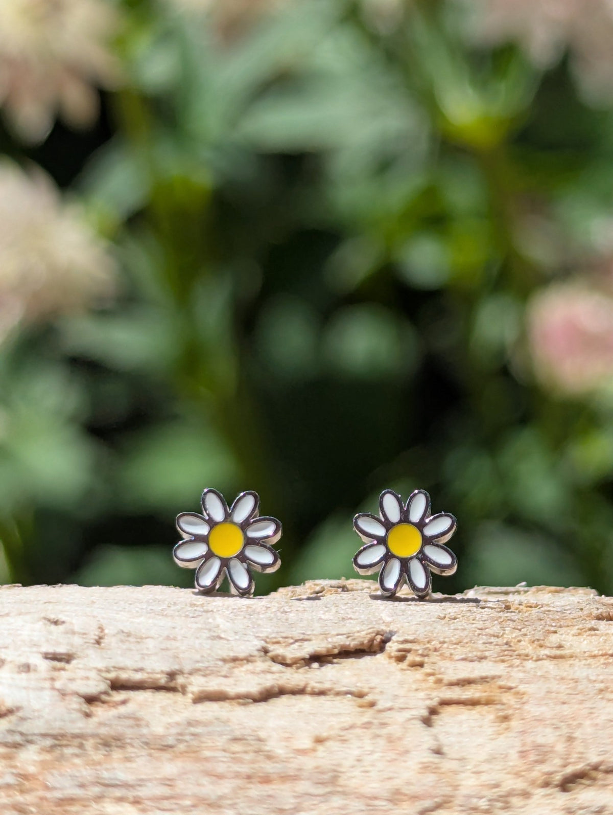 Tarnish Resistant Enamel Flower Stud Earrings | Waterproof Jewellery UK - Ivy and Sol